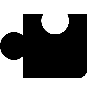 Right-To-Left Puzzle Piece Free Open-Source SVG Icon (OOUI)