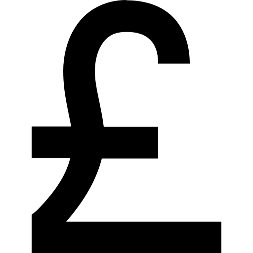 British Pound Currency Symbol Free Open-Source SVG Icon (Open Iconic)