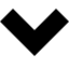 Bottom Chevron Arrow (Open Iconic) Free Open-Source SVG Icon