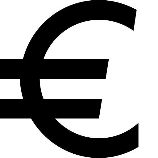 Euro Currency Symbol Free Open-Source SVG Icon (Open Iconic)