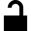 Unlocked Lock (Open Iconic) Free Open-Source SVG Icon