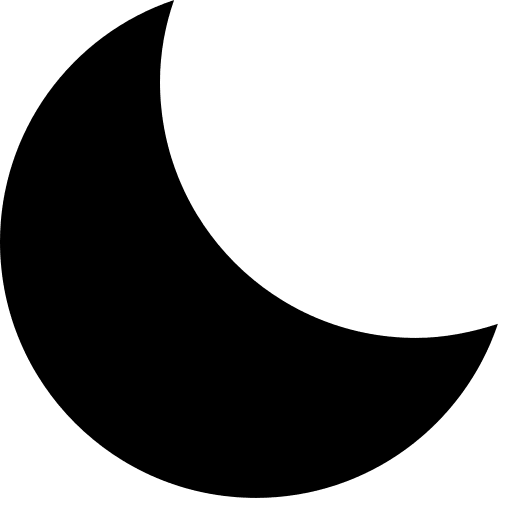 Moon Symbol Free Open-Source SVG Icon (Open Iconic)