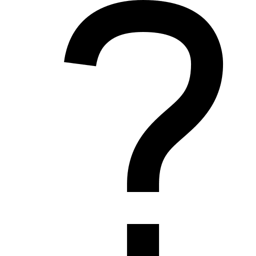 Question Mark Symbol Free Open-Source SVG Icon (Open Iconic)