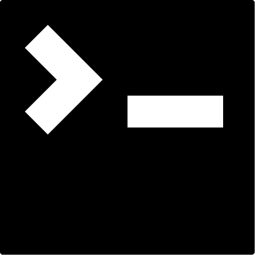 Command Line Terminal Interface Free Open-Source SVG Icon (Open Iconic)