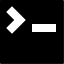 Command Line Terminal Interface Free Open-Source SVG Icon