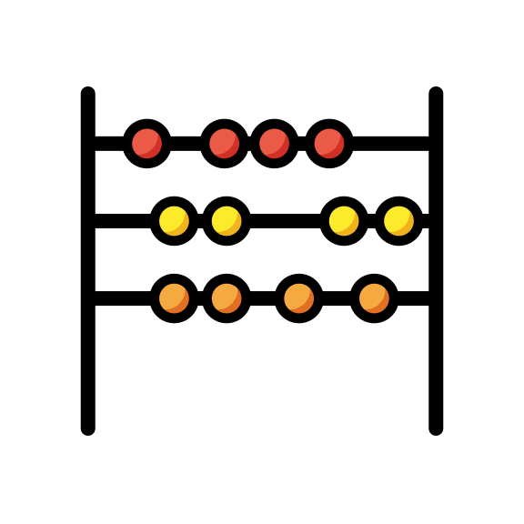 Abacus Free Open-Source SVG Icon (OpenMoji)