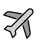 Airplane Transport (OpenMoji) Free Open-Source SVG Icon