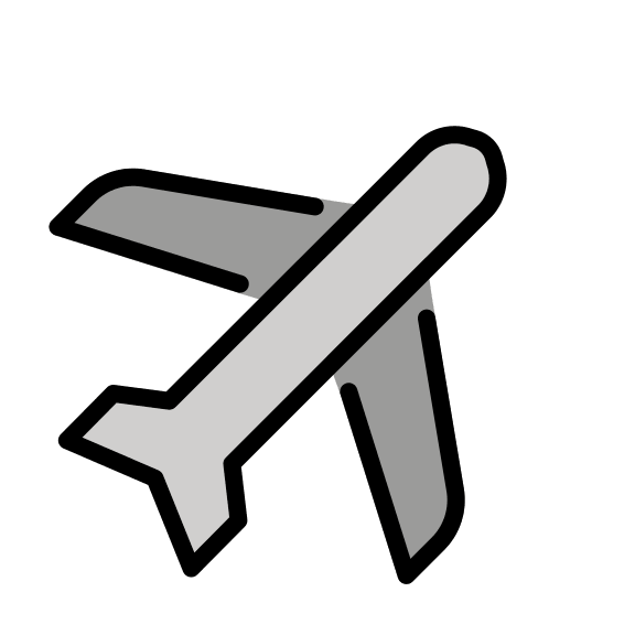 Airplane Transport (OpenMoji) Free Open-Source SVG Icon (OpenMoji)