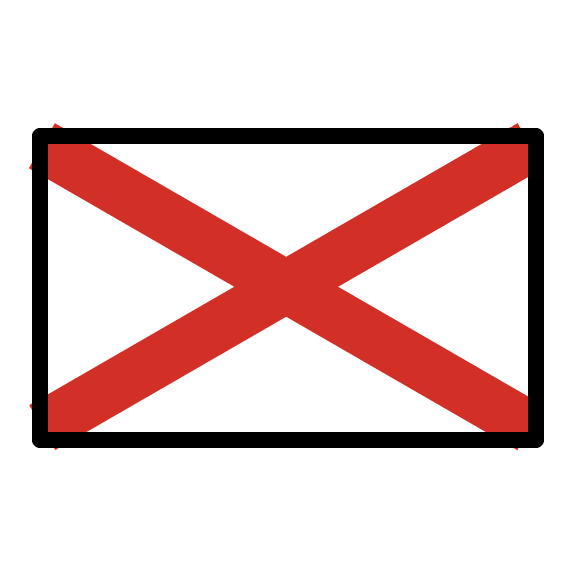 Alabama State Flag Free Open-Source SVG Icon (OpenMoji)