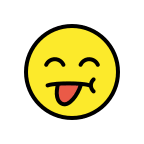 Annoyed Face with Tongue (OpenMoji) Free Open-Source SVG Icon