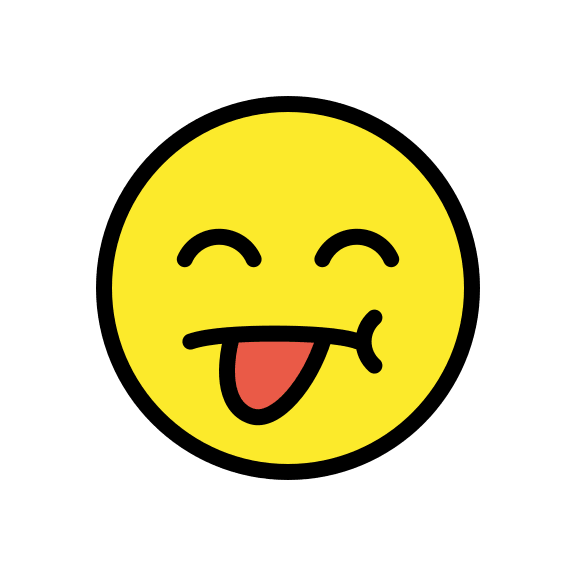 Annoyed Face with Tongue (OpenMoji) Free Open-Source SVG Icon (OpenMoji)