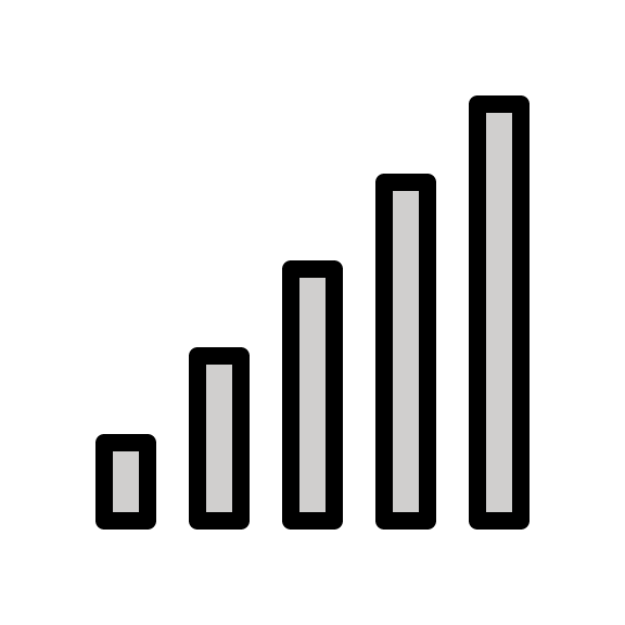 Antenna Signal Bars (OpenMoji) Free Open-Source SVG Icon (OpenMoji)