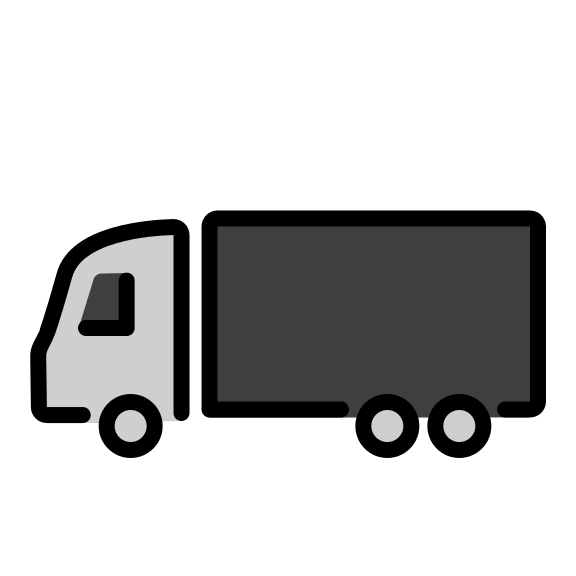 Articulated Lorry Free Open-Source SVG Icon (OpenMoji)