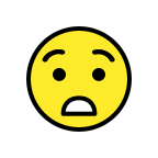 Astonished Face Emoji Free Open-Source SVG Icon