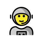 Astronaut (OpenMoji) Free Open-Source SVG Icon