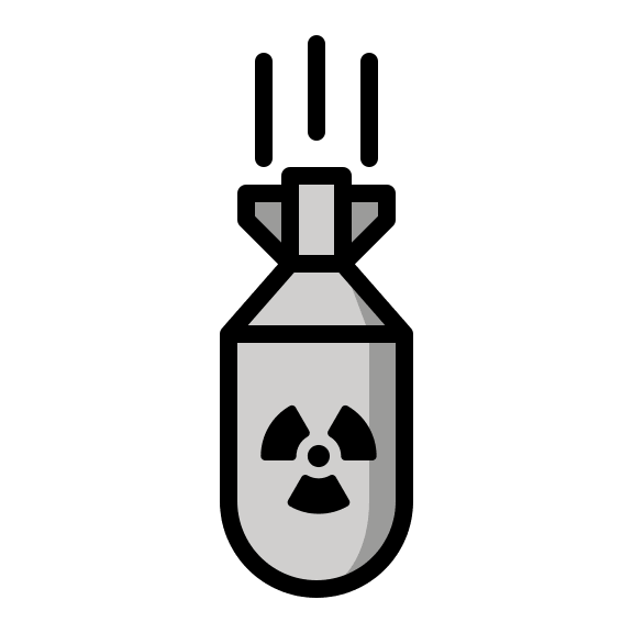 Atom Bomb Free Open-Source SVG Icon (OpenMoji)