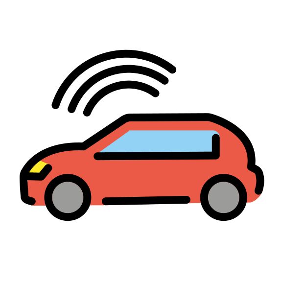 Autonomous Car Free Open-Source SVG Icon (OpenMoji)