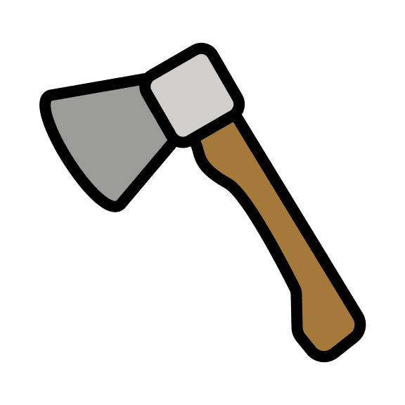 Axe Tool Free Open-Source SVG Icon (OpenMoji)