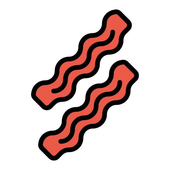 Bacon (OpenMoji) Free Open-Source SVG Icon (OpenMoji)