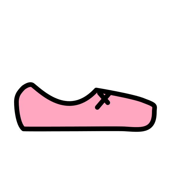 Ballet Shoes Free Open-Source SVG Icon (OpenMoji)