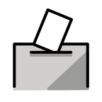 Ballot Box with Ballot (OpenMoji) Free Open-Source SVG Icon