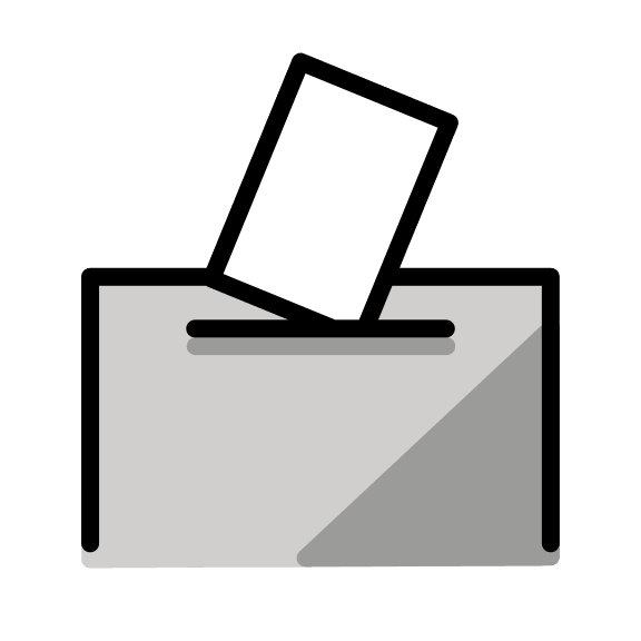 Ballot Box with Ballot (OpenMoji) Free Open-Source SVG Icon (OpenMoji)