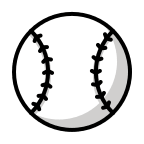 Baseball (OpenMoji) Free Open-Source SVG Icon