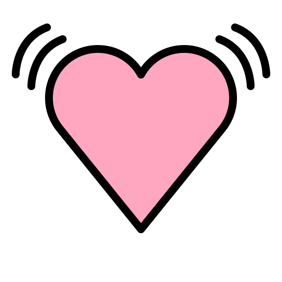 Beating Heart Symbol Free Open-Source SVG Icon (OpenMoji)