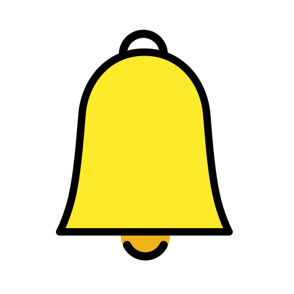 Notification Bell Free Open-Source SVG Icon (OpenMoji)