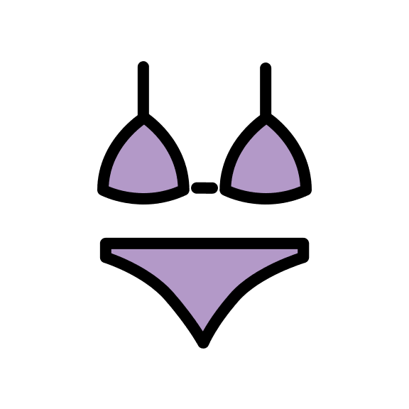 Bikini Swimwear Free Open-Source SVG Icon (OpenMoji)