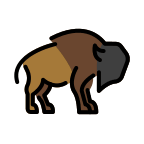 Bison (OpenMoji) Free Open-Source SVG Icon