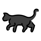 Black Cat Free Open-Source SVG Icon