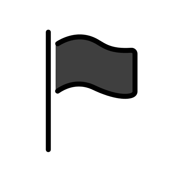 Black Flag Free Open-Source SVG Icon (OpenMoji)