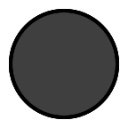 Large Black Circle Free Open-Source SVG Icon