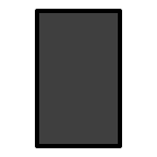 Black Vertical Rectangle Free Open-Source SVG Icon