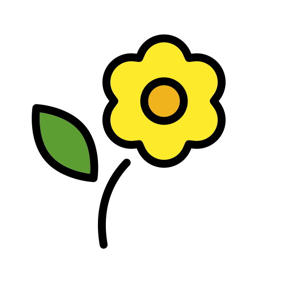 Blossom Flower Free Open-Source SVG Icon (OpenMoji)