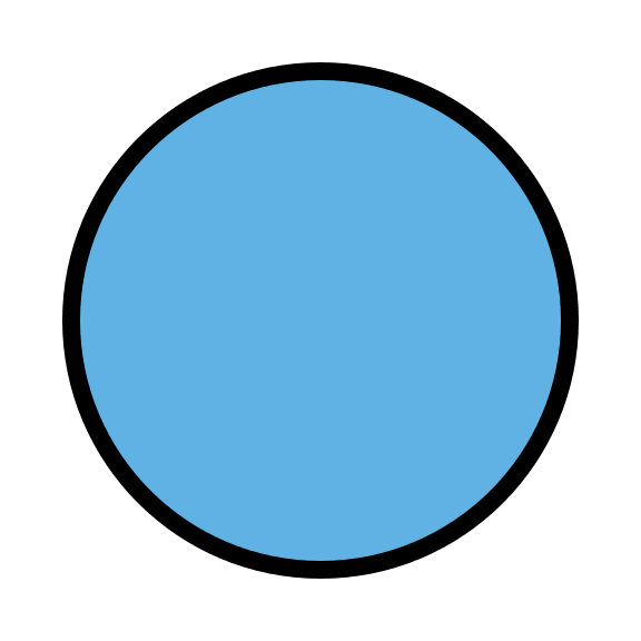 Blue Circle Symbol Free Open-Source SVG Icon (OpenMoji)