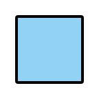 Blue Square Shape Free Open-Source SVG Icon