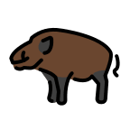 Boar (OpenMoji) Free Open-Source SVG Icon