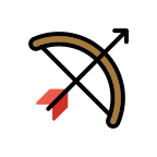 Bow and Arrow Free Open-Source SVG Icon