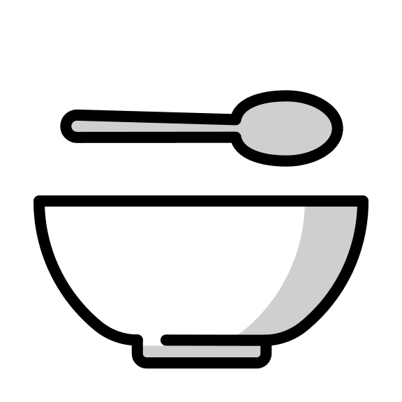 Bowl With Spoon (OpenMoji) Free Open-Source SVG Icon (OpenMoji)