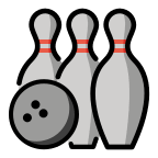 Bowling Game (OpenMoji) Free Open-Source SVG Icon