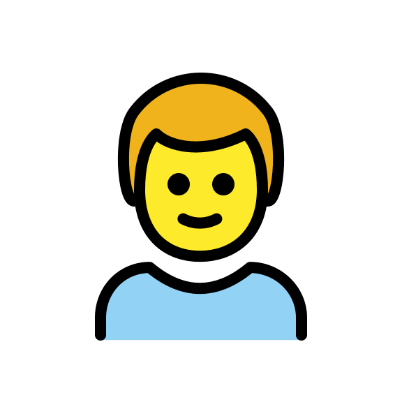 Boy Character Free Open-Source SVG Icon (OpenMoji)