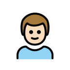 Boy with Light Skin Tone Free Open-Source SVG Icon