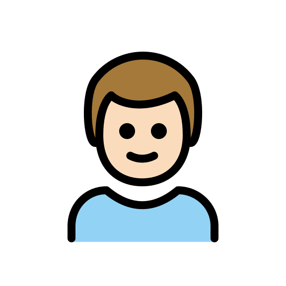 Boy with Light Skin Tone Free Open-Source SVG Icon (OpenMoji)