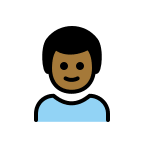 Medium Dark Skin Tone Boy Free Open-Source SVG Icon