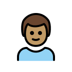 Medium Skin Tone Boy Free Open-Source SVG Icon