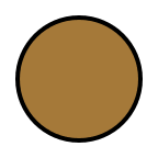 Brown Circle Free Open-Source SVG Icon