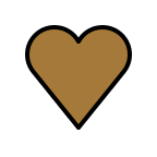 Brown Heart Symbol (OpenMoji) Free Open-Source SVG Icon