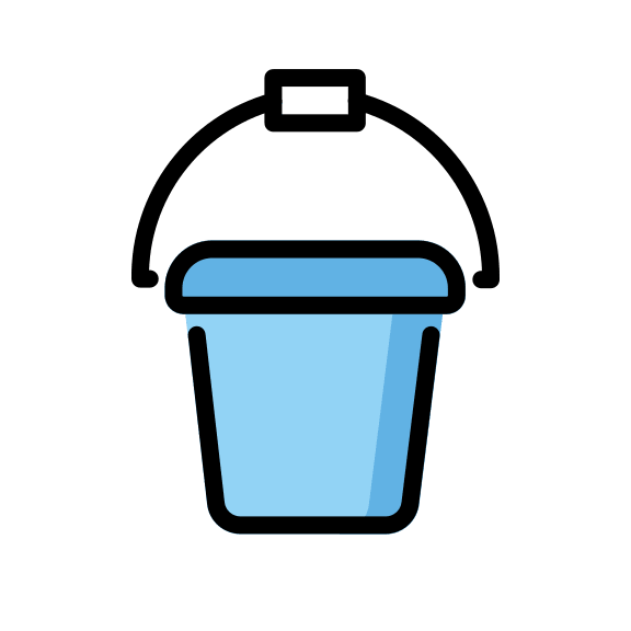 Bucket (OpenMoji) Free Open-Source SVG Icon (OpenMoji)